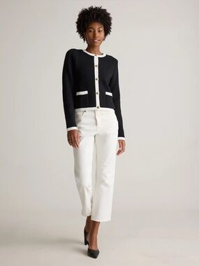 NWT Quince 100% Organic Cotton Sweater Jacket